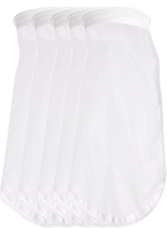 Honritone 5Pack Nylon Mesh Filter Socks NMO 75 Micron - 7 Inch Ring by 18 Inch Long - Liquid Filter Bags for Aquarium, Industrial (75 Micron 7 x 18 inch Nylon Mesh Bag) - Image 1